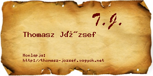 Thomasz József névjegykártya