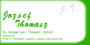 jozsef thomasz business card